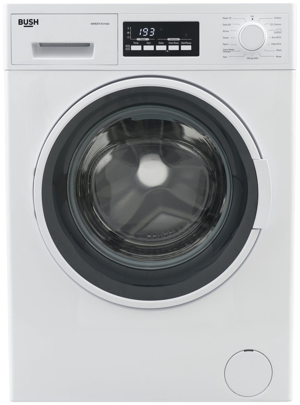 Bush WMDFX1014W 10KG 1400 Spin Washing Machine White (7592999