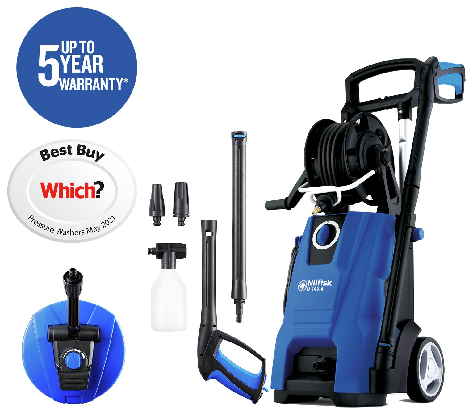 Nilfisk Dynamic 140 Pressure Washer/Patio Cleaner Reviews