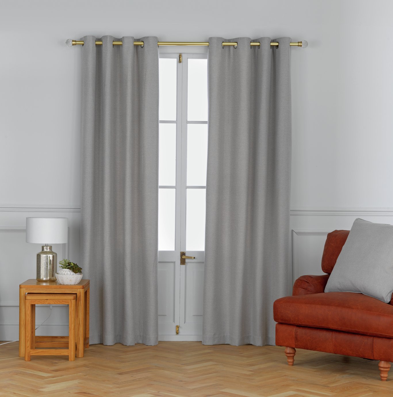 Argos Home Herringbone Curtains 168x183cm Reviews