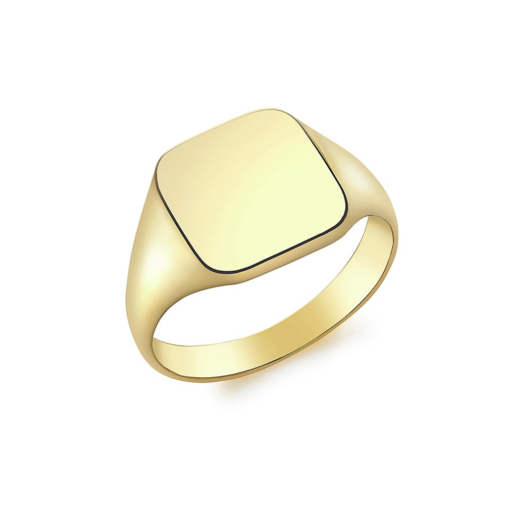 9ct Gold Men's Personalised Square Ring M (7637184) Argos Price Tracker