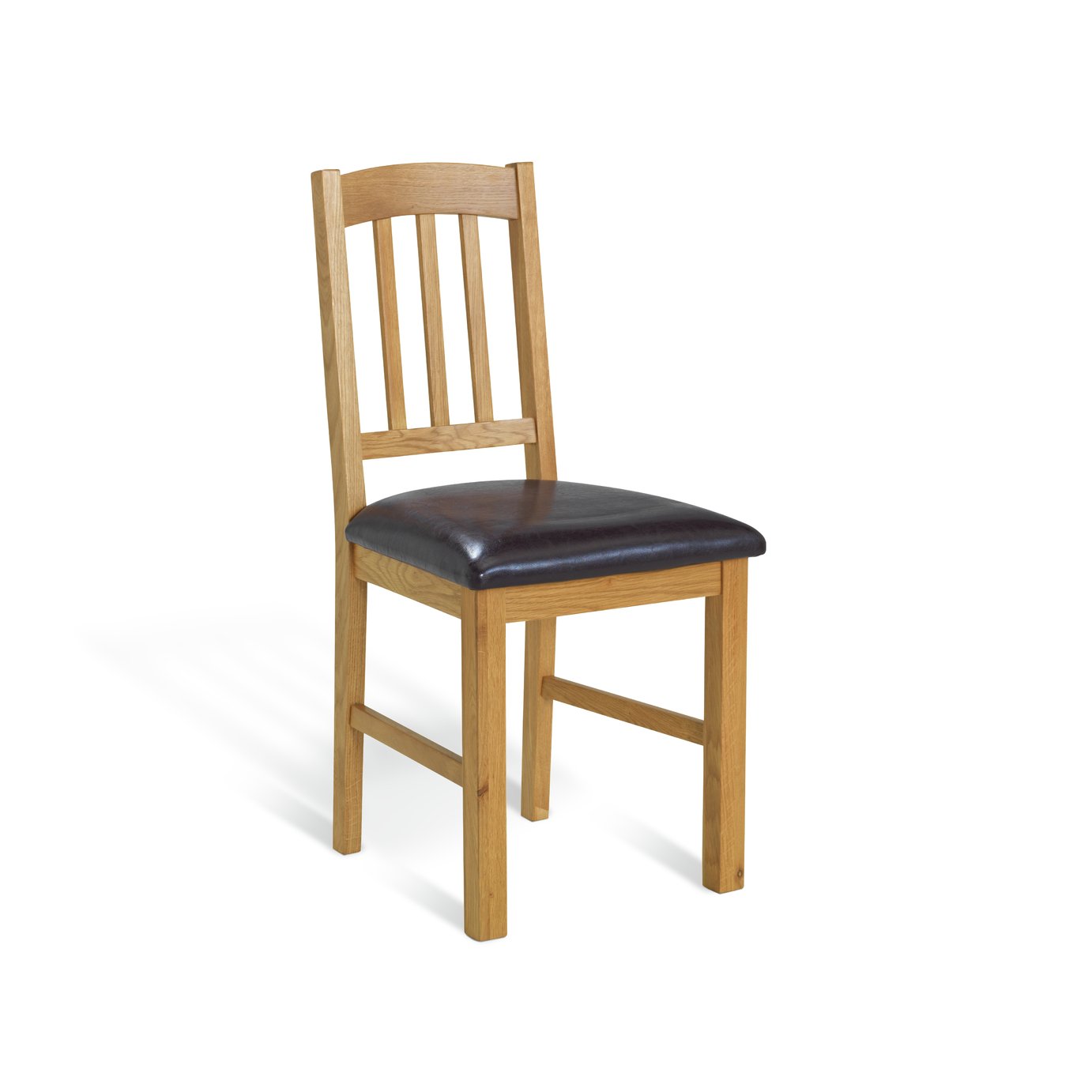 Argos Home Pair of Solid Oak Slatted Chairs Reviews
