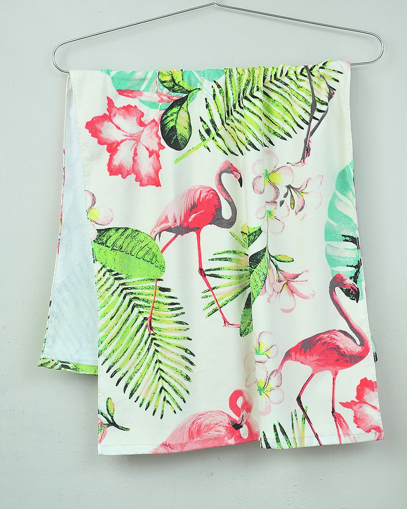 Sainsbury's Home Flamingo Beach Towel Multicoloured (7645437) Argos