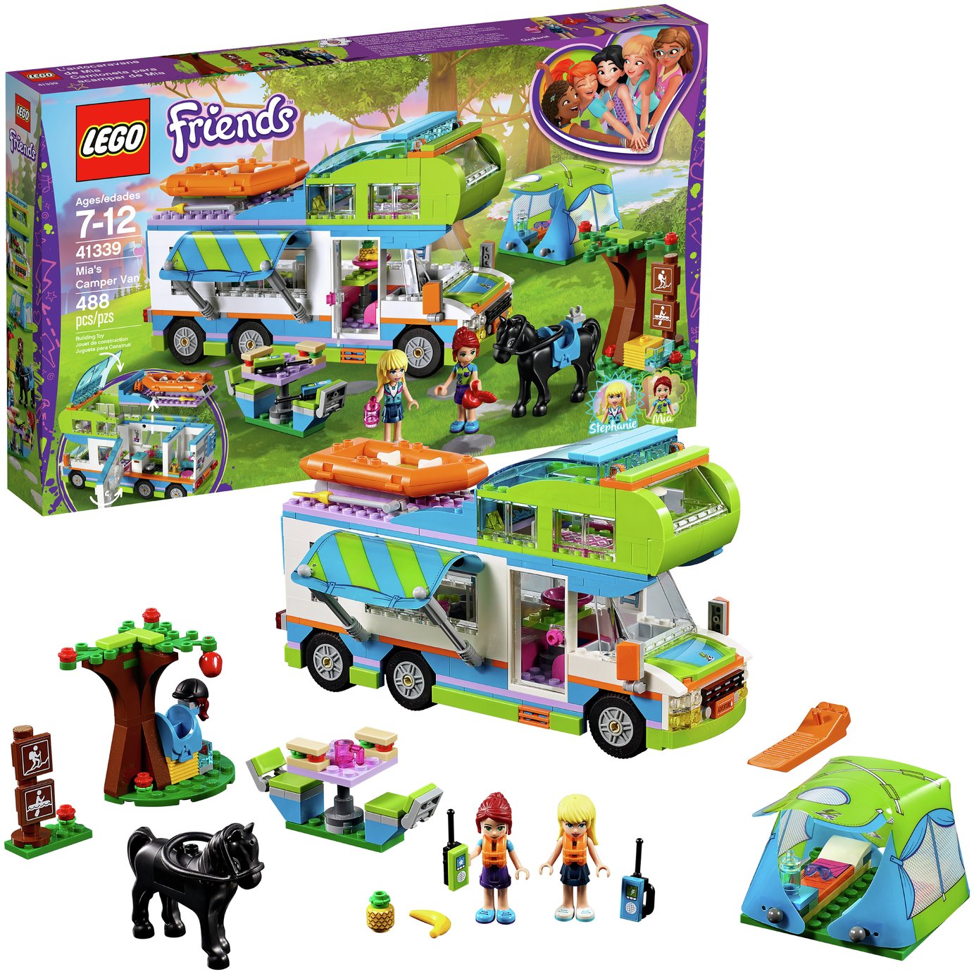 LEGO Friends Heartlake Mia's Camper Van Toy 41339 (7648623) Argos
