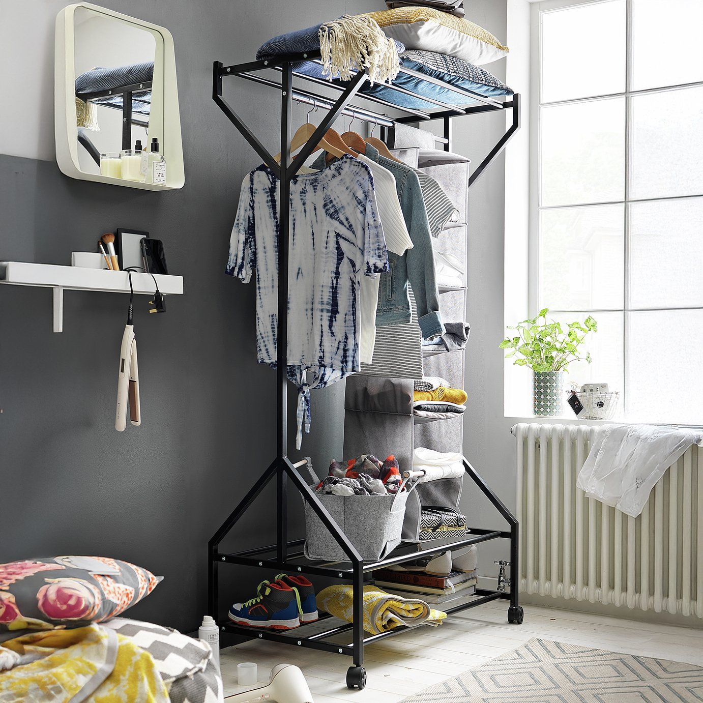 Argos Home Gosford Clothes Rail Black (6525943) Argos Price Tracker