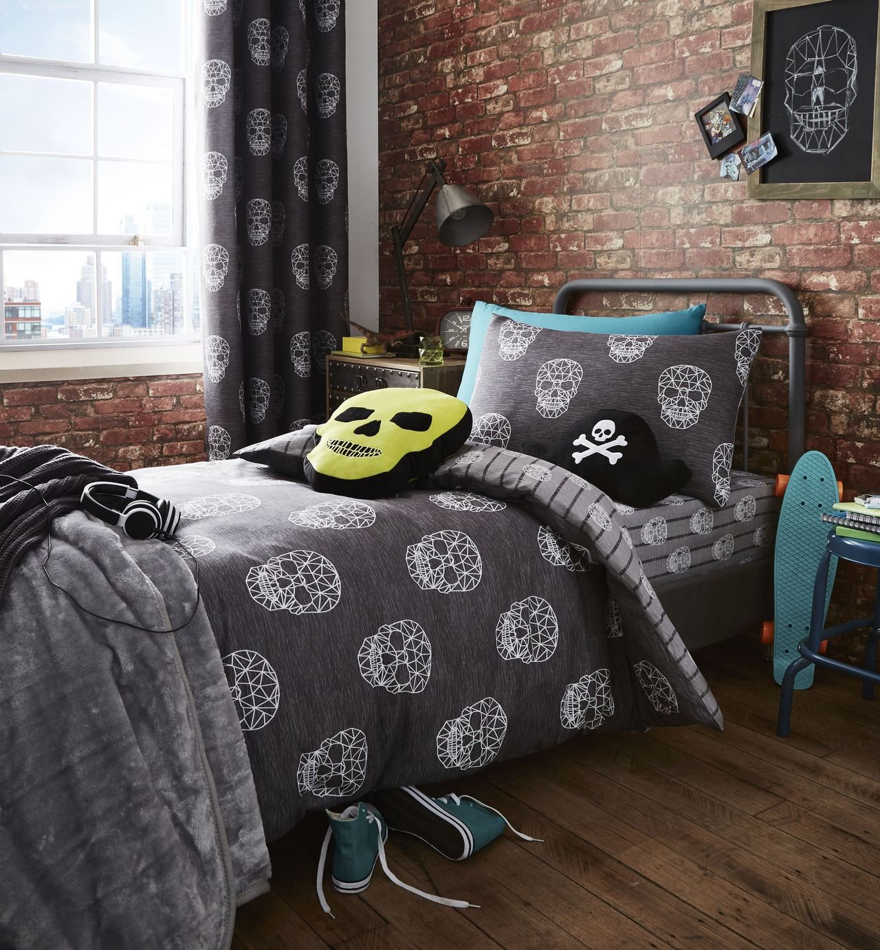 Catherine Lansfield Grey Skulls Bedding Set ‚Äì Single Reviews