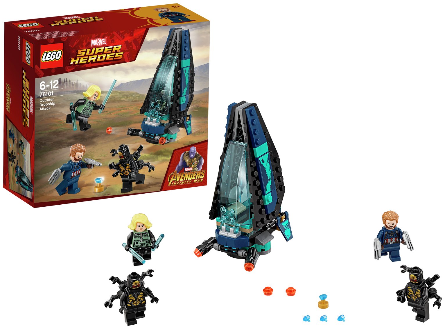 LEGO Marvel Avengers Outrider Dropship Superhero Toy Reviews