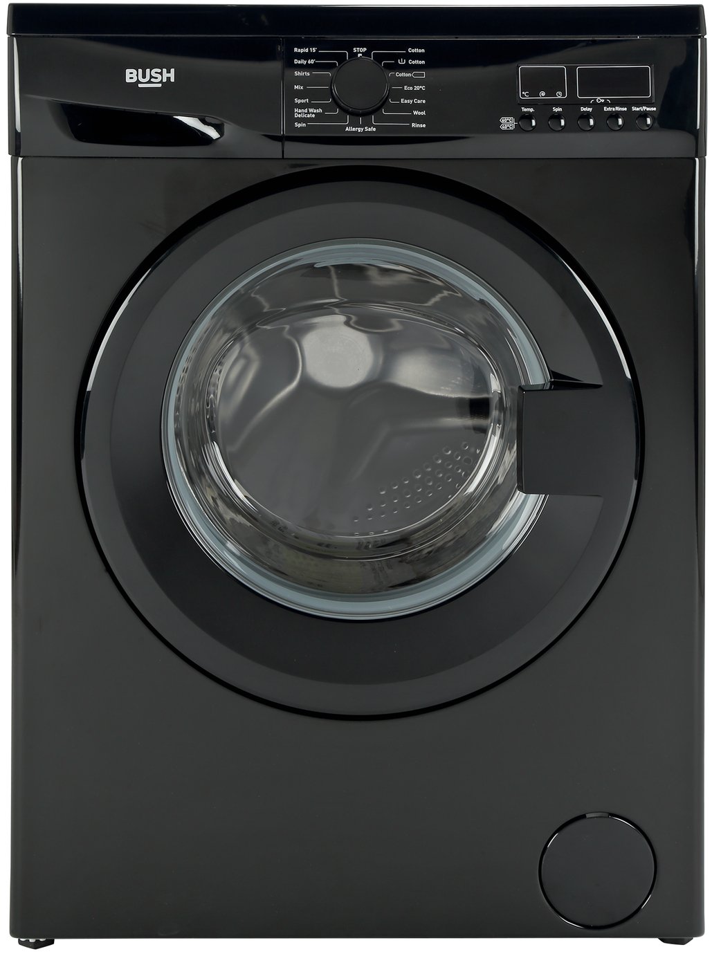 Bush WMDF1014B 10KG 1400 Spin Washing Machine Black