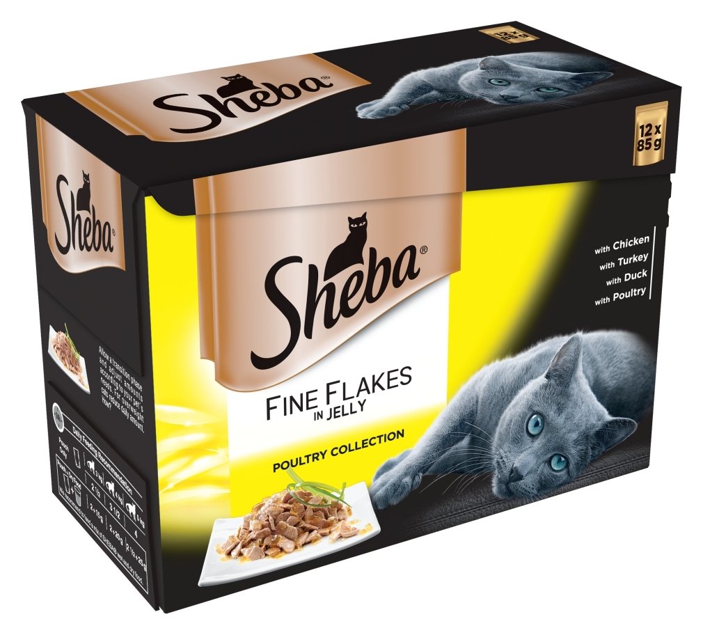 Sheba Fine Flakes Cat Food Pouches Fish in Jelly 48x85g Reviews