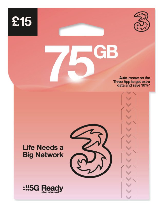 Three 10GB New Pay As You Go SIM Card Reviews Updated September 2024