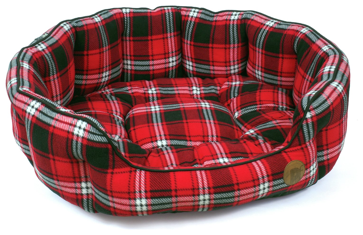 Petface Red Tartan Oval Dog Bed Reviews
