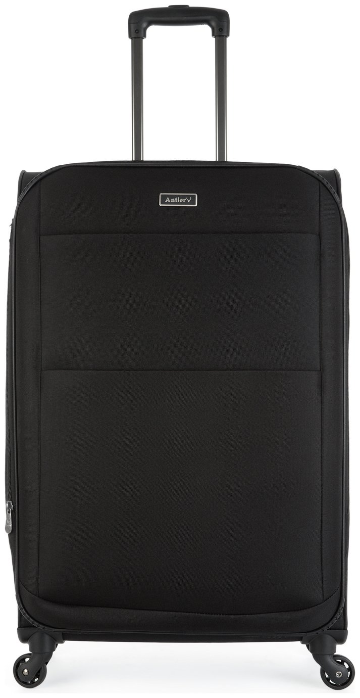 Antler Tourlite Soft 4 Wheel Large Suitcase Black (7984631) Argos