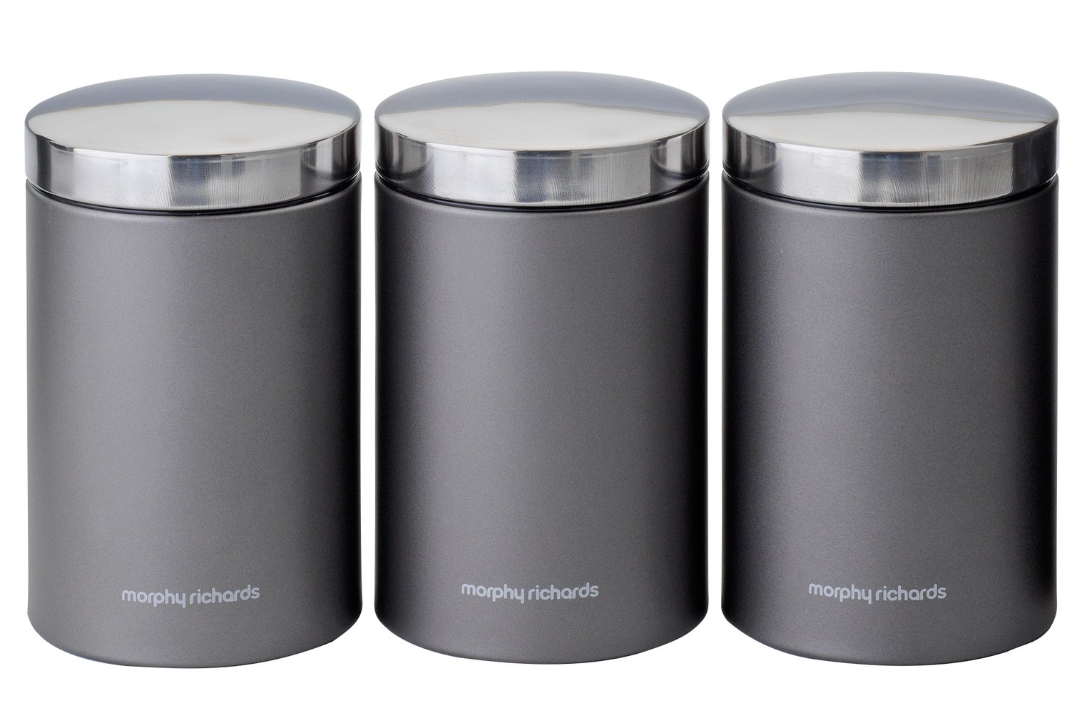 Review of Morphy Richards Set of 3 Storage Jars Titanium