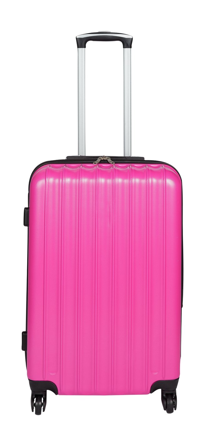 Small 4 Wheel Hard Suitcase Candy Pink (8032544) Argos Price Tracker pricehistory.co.uk