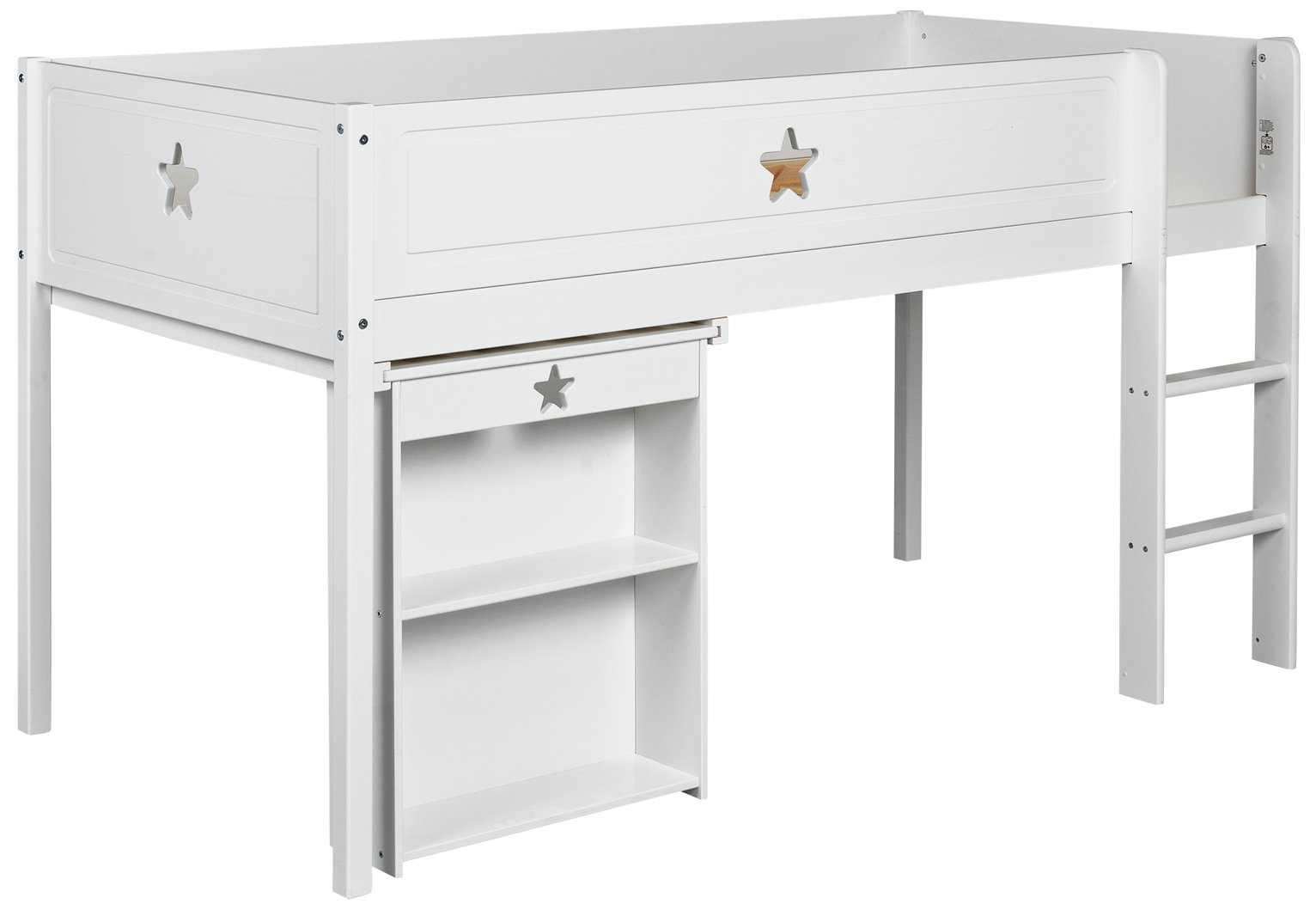 Argos Home Stars White Mid Sleeper Bed Frame with Desk Reviews