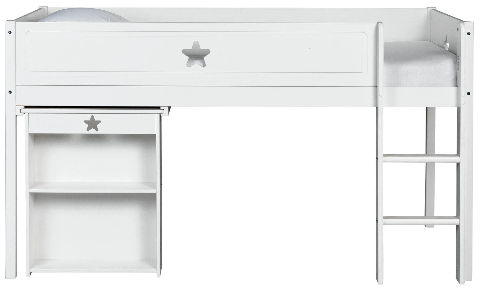 Argos Home Stars White Mid Sleeper Bed Frame with Desk Reviews