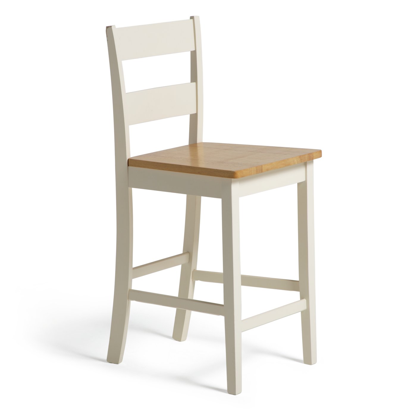 Argos Home Chicago Solid Wood Bar Table & 2 Two Tone Stools Reviews
