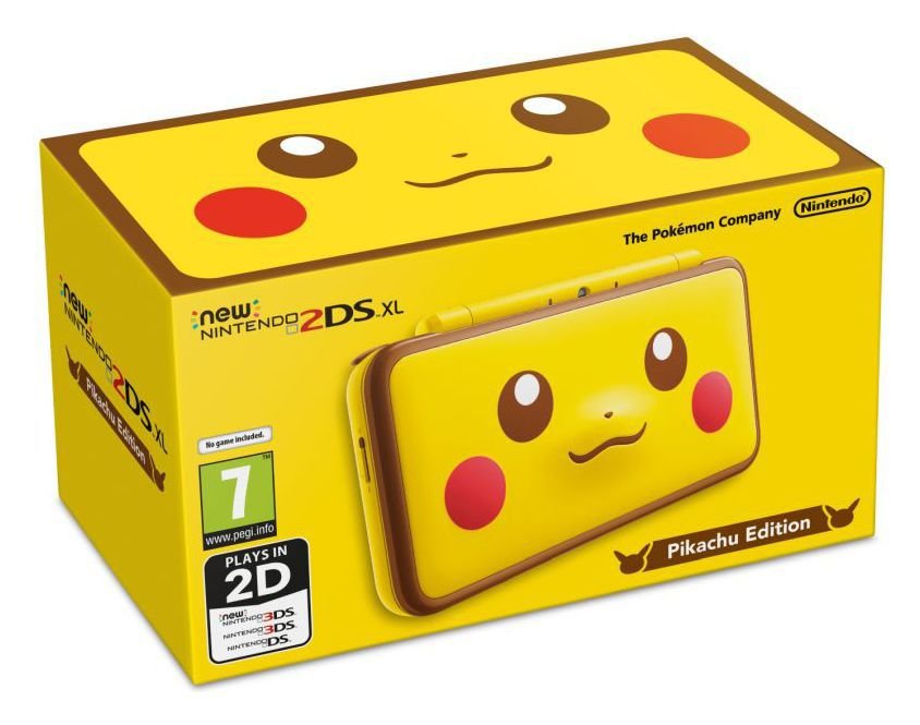 New Nintendo 2DS XL Pokemon Pikachu Edition Console (8034975) Argos