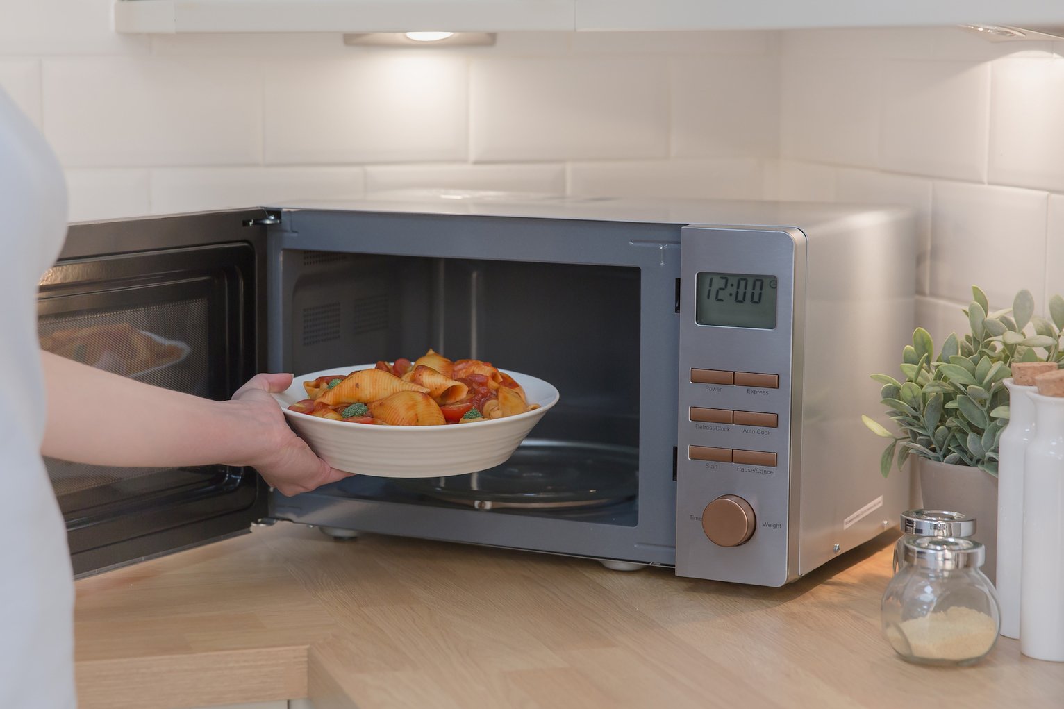 Russell Hobbs Luna 800W Standard Microwave RHMDL801CP Copper NEW_UKSEL