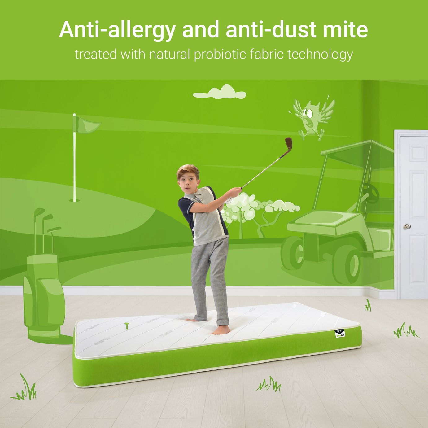 JAYBE Open Coil AntiAllergy Kids Single Mattress at Argos Reviews