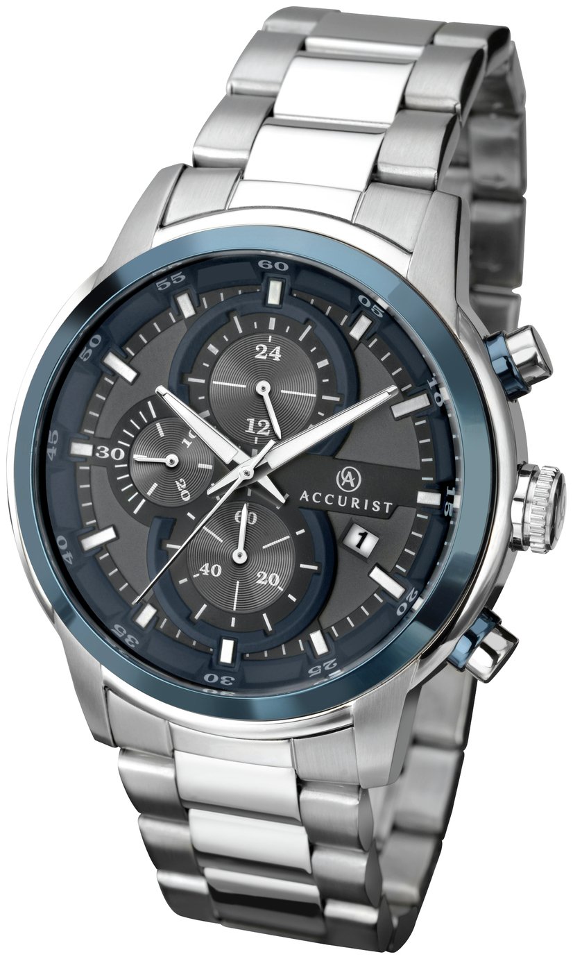 Accurist Men's Blue Dial Stainless Steel Chronograph Watch Reviews