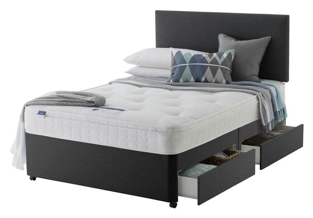Silentnight Travis Ortho 4Drw Charcoal Divan Bed Reviews