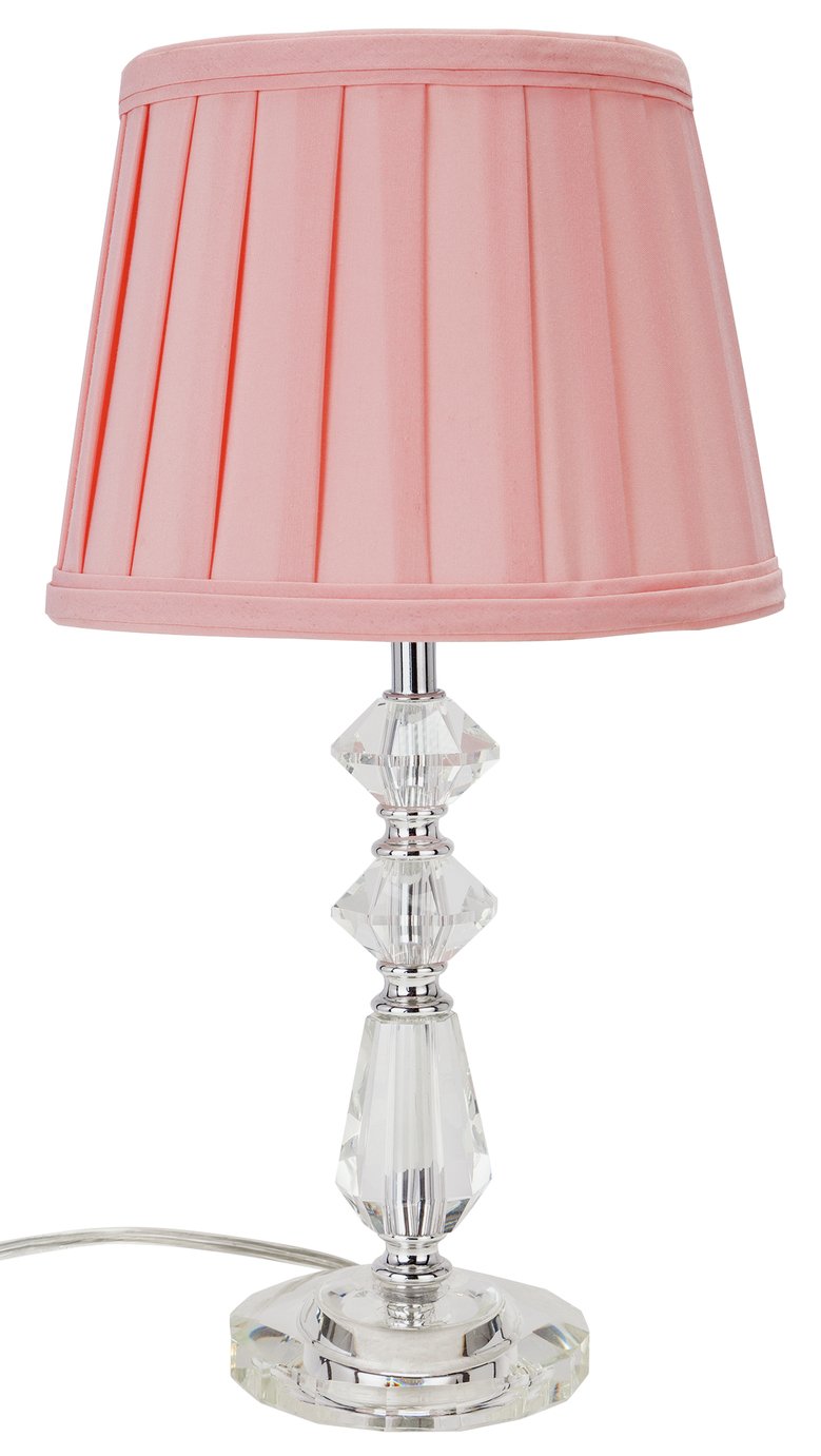 Argos Home Kilmore Glass Table Lamp Pink (8056434) Argos Price