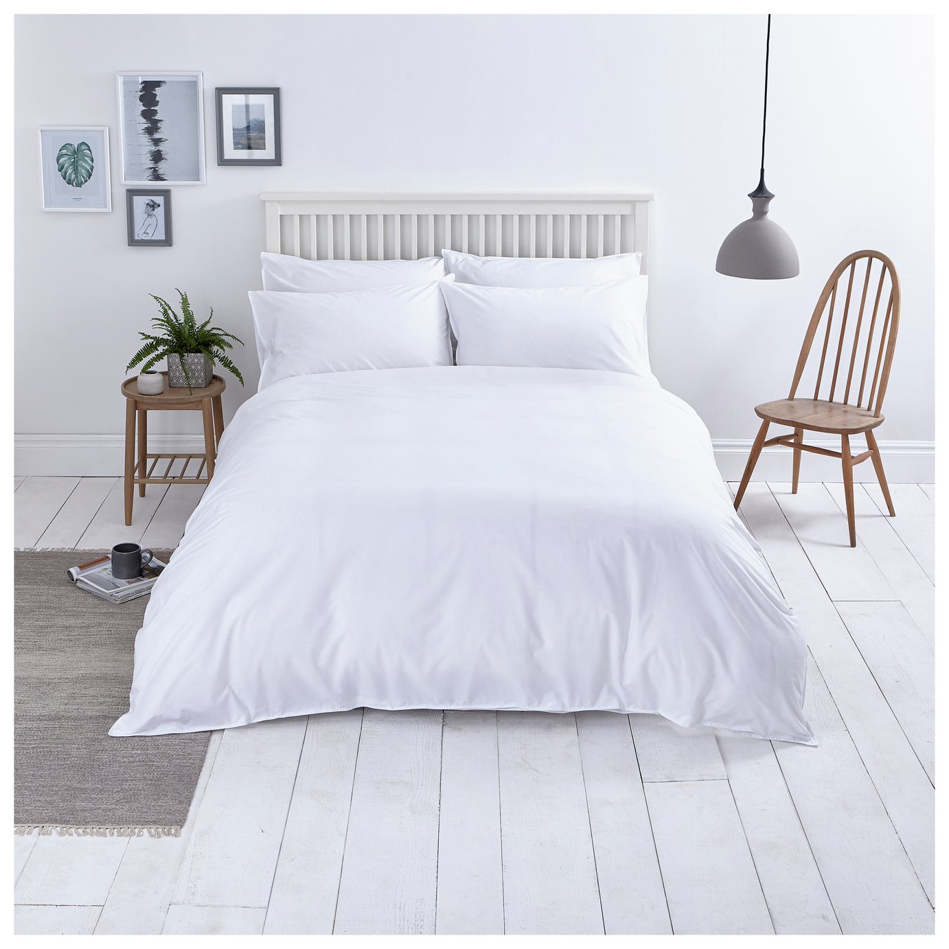 Sainsbury's Home Washed Cotton White Bedding Set Review