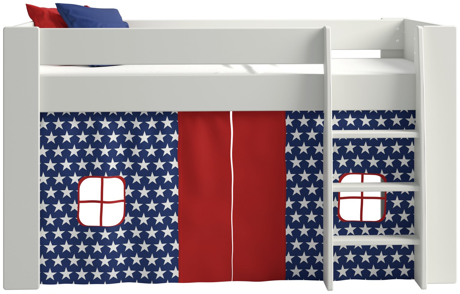 Argos Home Memphis White Mid Sleeper Bed Frame & Stars Tent Reviews