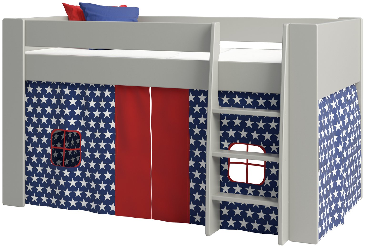 Argos Home Memphis Grey Mid Sleeper Bed Frame & Stars Tent Reviews