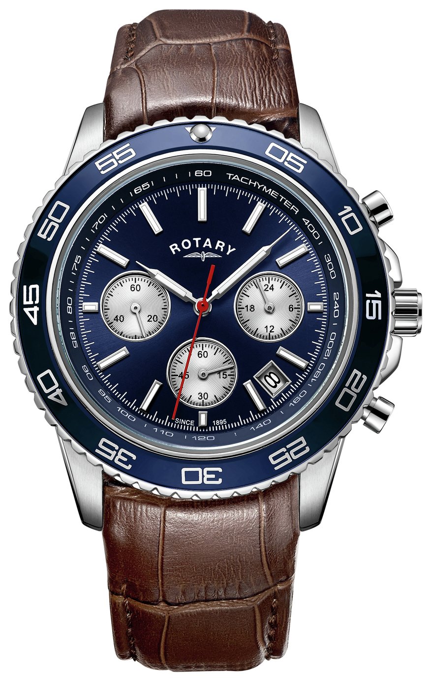 Rotary Men's Brown Leather Strap Chronograph Watch Reviews