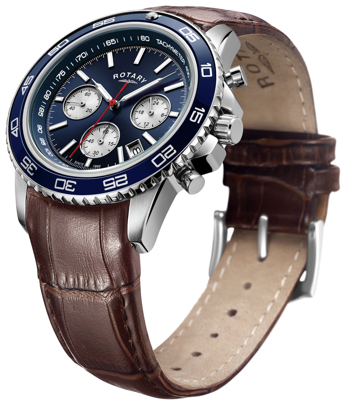 Rotary Men's Brown Leather Strap Chronograph Watch Reviews