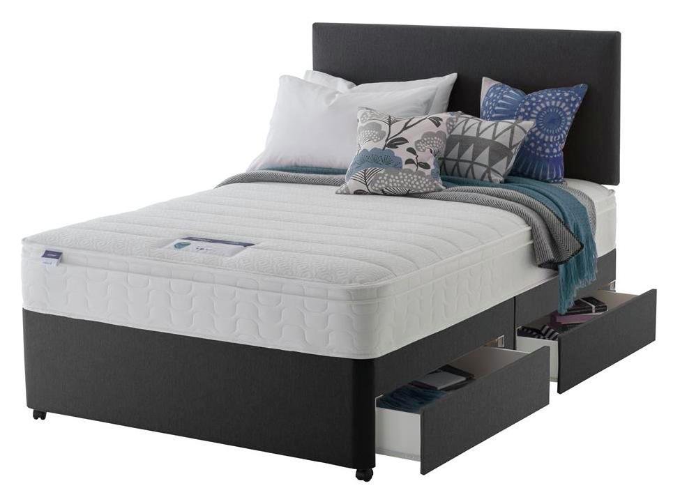 Silentnight Travis 4Drw Superking Divan & Headboard