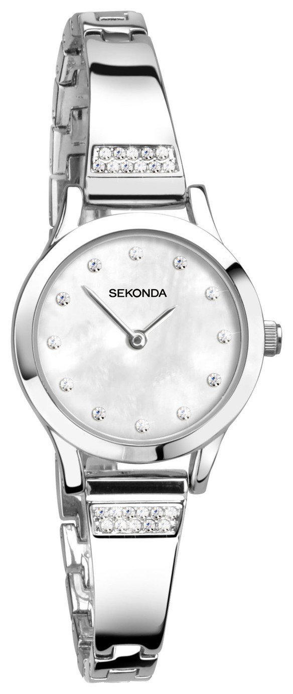  Argos Sekonda Ladies' Mother of Pearl Stone Set Bracelet Watch