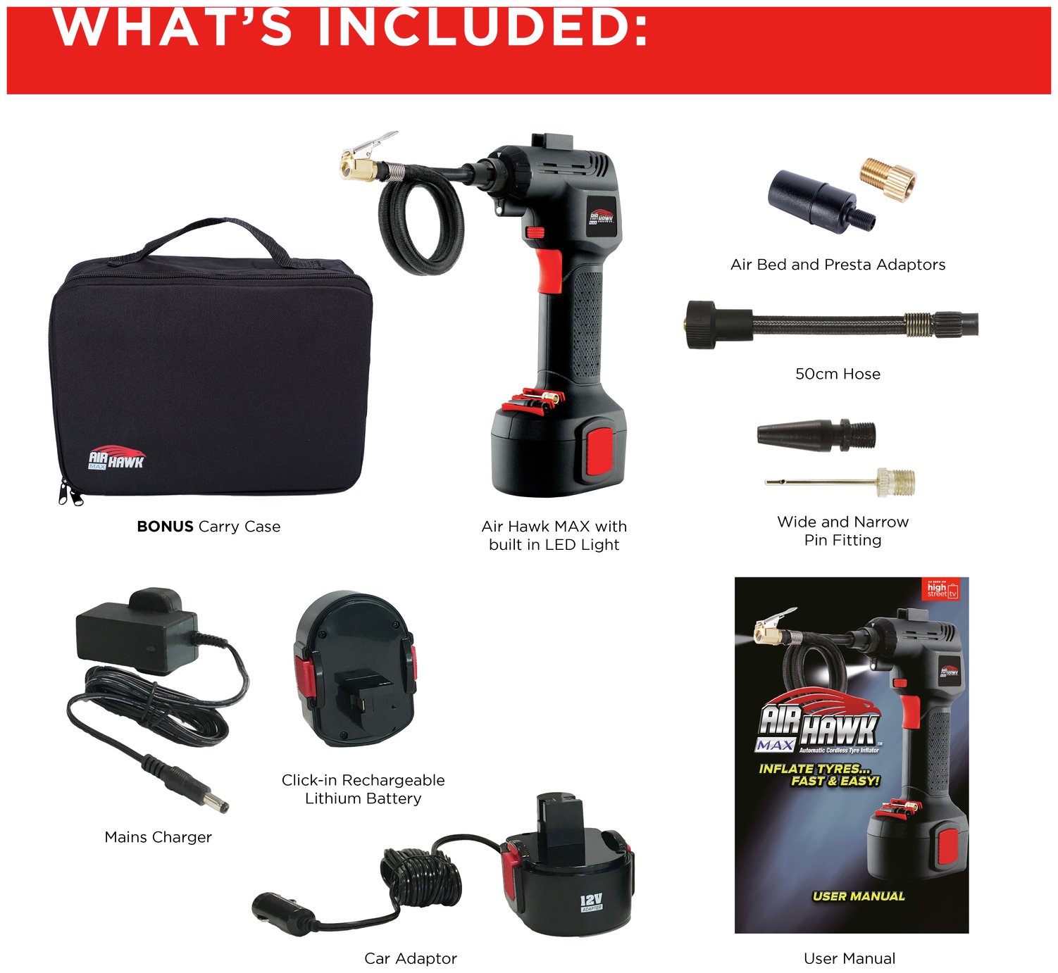 Air Hawk Premium Digital Tyre Inflator + Air Compressor Reviews