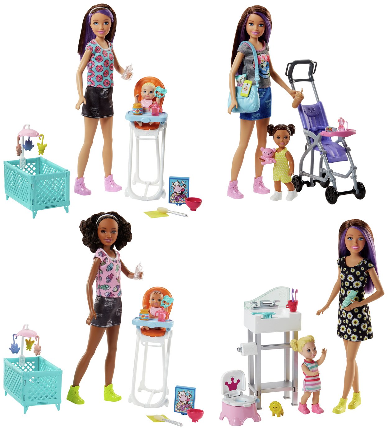 Barbie Sisters Babysitter Playset Assortment (8146399) Argos Price