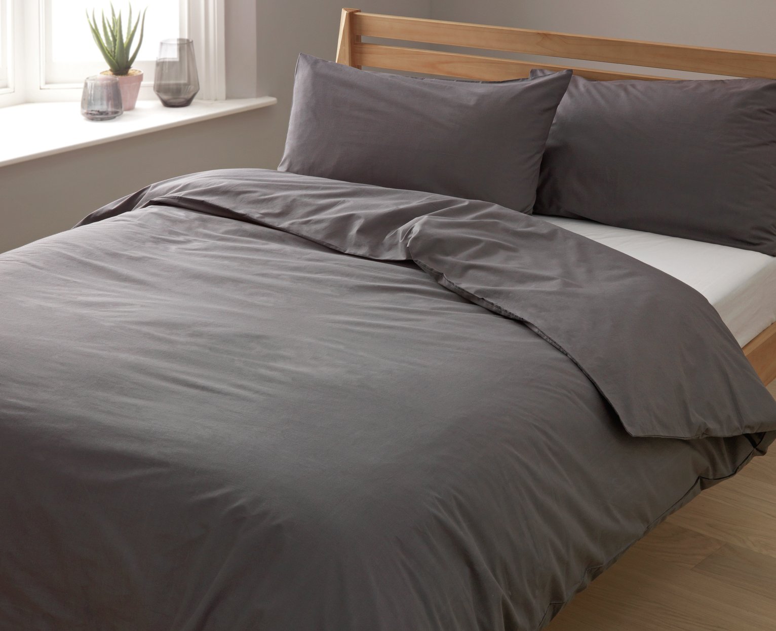 Argos Home Charcoal Cotton Rich Bedding Set Reviews