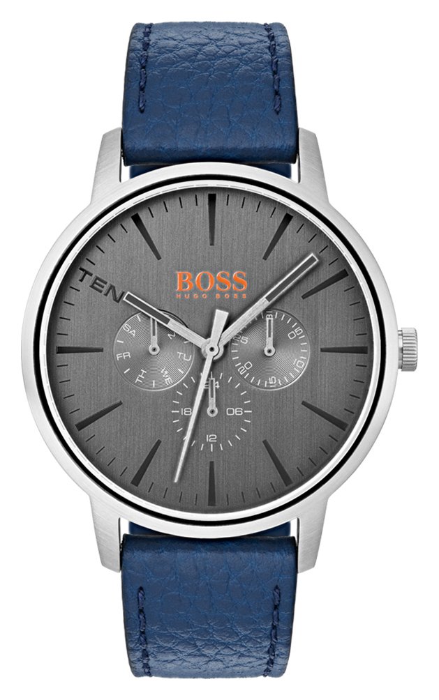 Hugo Boss Orange Copenhagen Men's Blue Leather Strap Watch Reviews