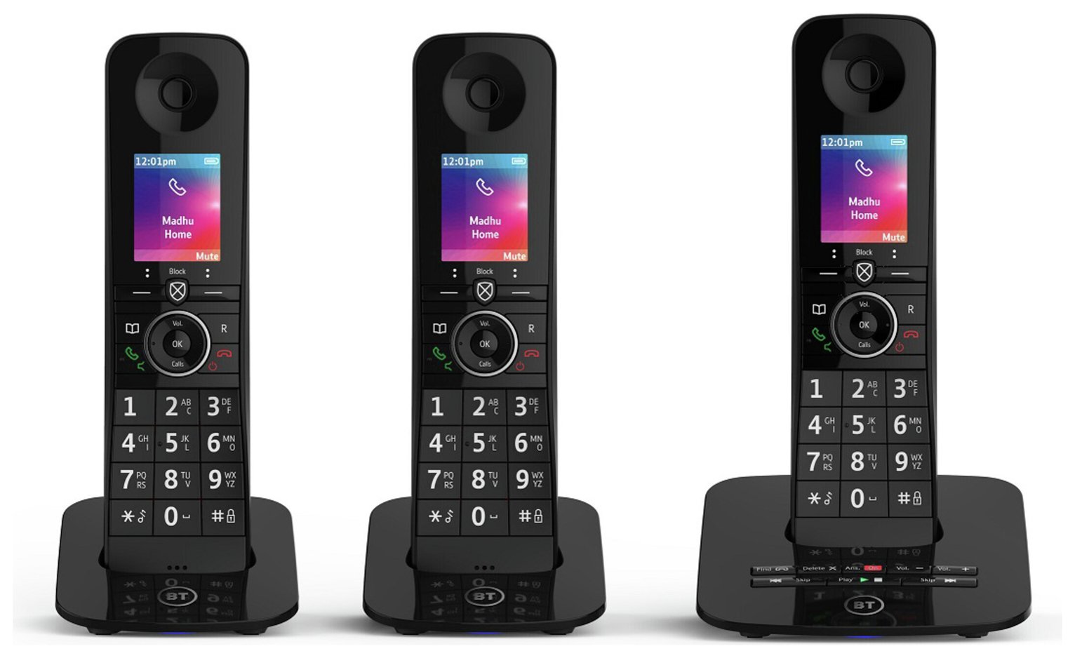 BT Premium Cordless Telephone & Answering Machine Triple (8203081