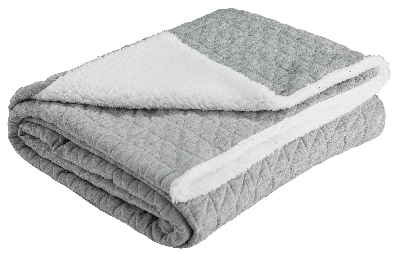 Argos Home Jersey Sherpa Throw Grey (8247913) Argos Price Tracker pricehistory.co.uk