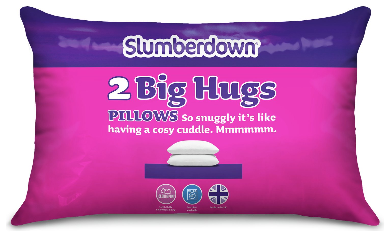 Slumberdown Big Hugs Pair of Pillows Reviews