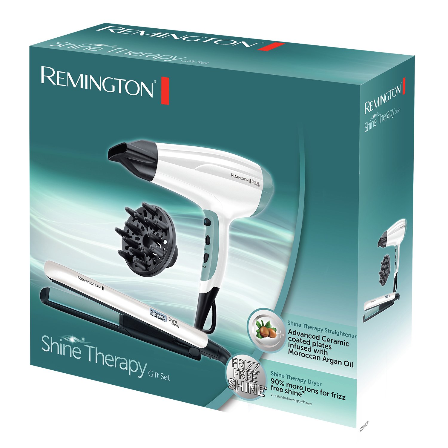 Remington Hair Straightener and Dryer Shine Therapy Gift Set Reviews