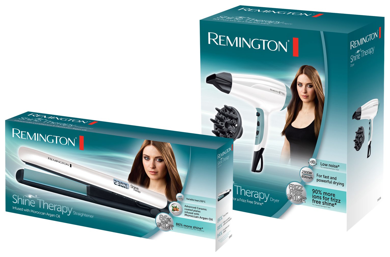Remington Hair Straightener and Dryer Shine Therapy Gift Set Reviews