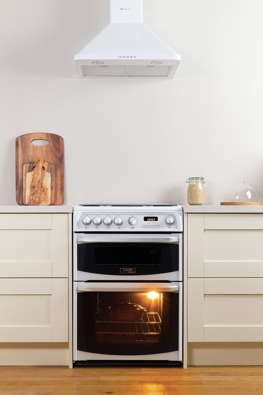 Hotpoint Cannon CH60DHWF 60cm Double Dual Fuel Cooker White Reviews