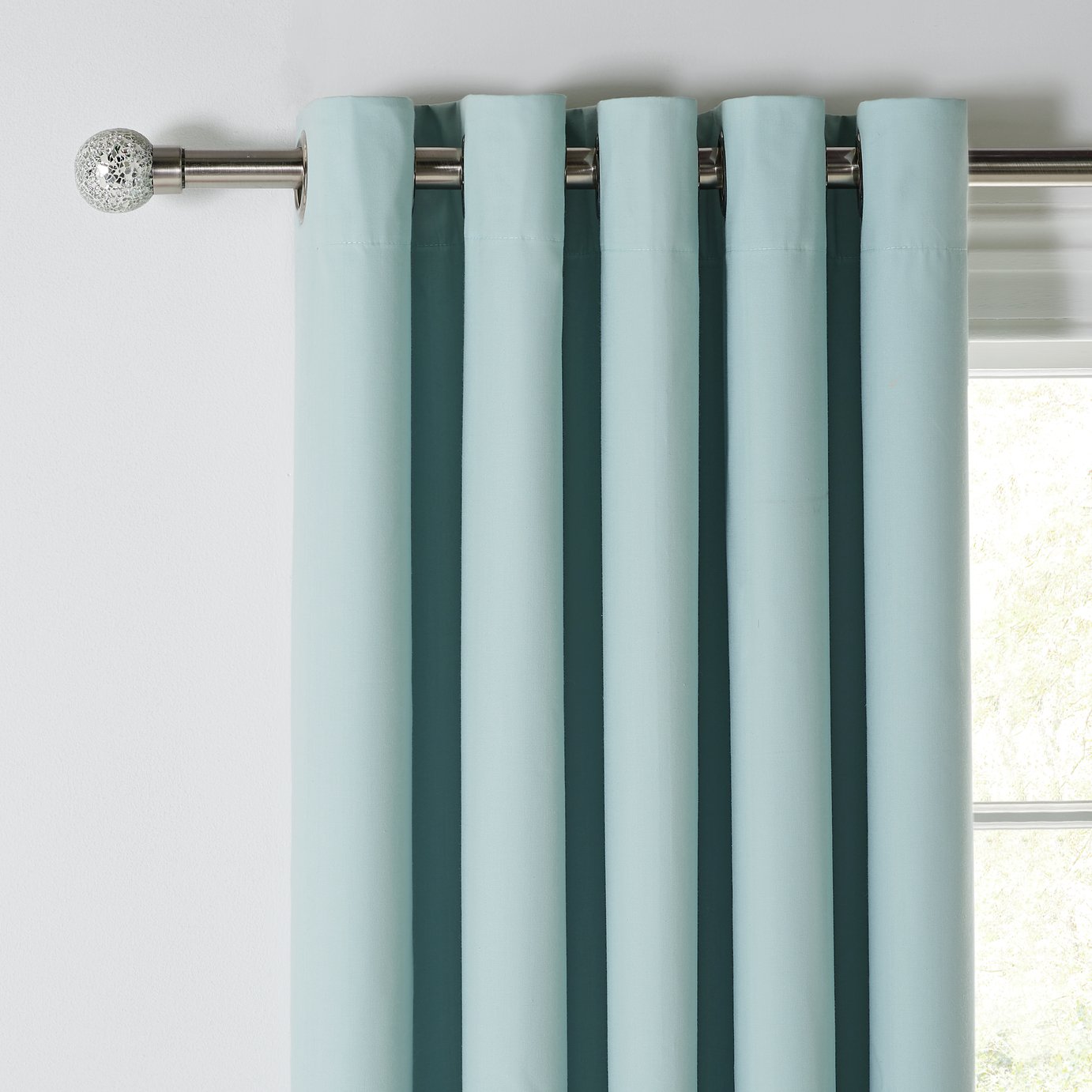 Argos Home Blackout Thermal Curtains 117x137cm Duck Egg (8267773