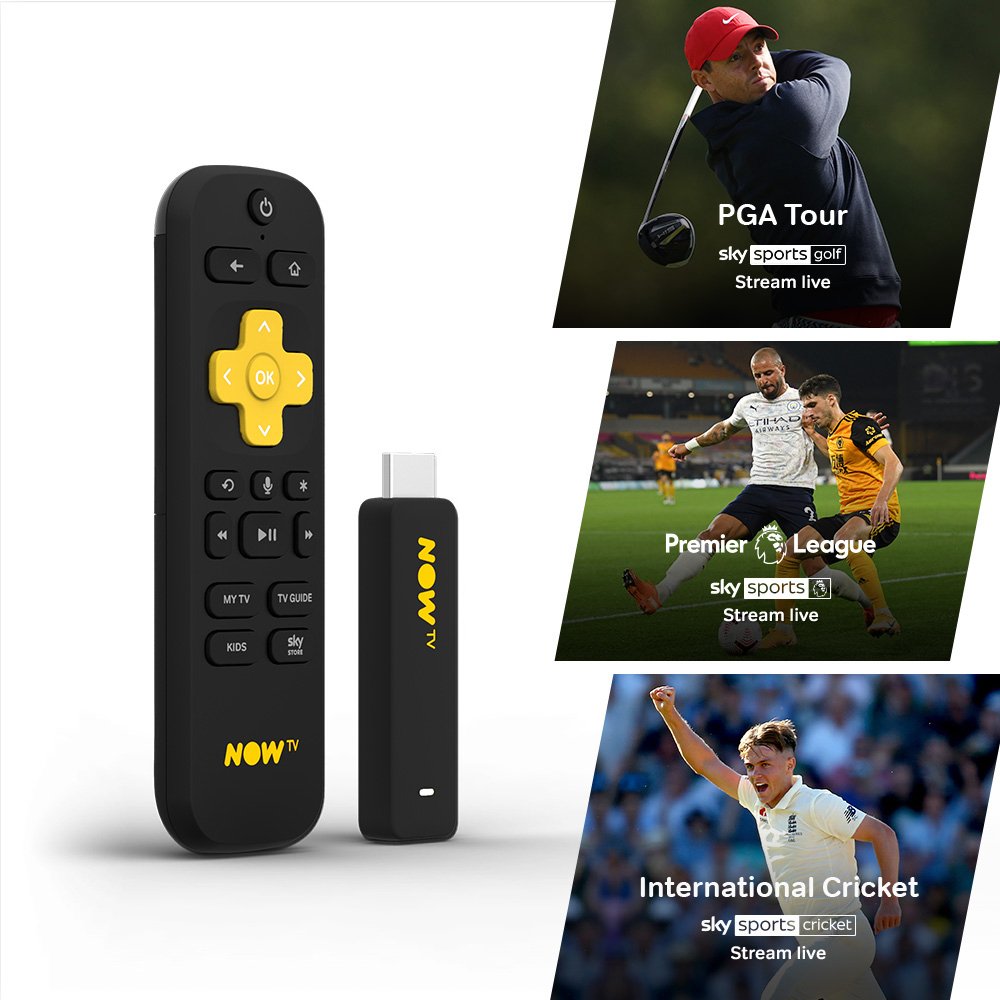 NOW TV Smart Stick with 1 Month Sky Sports Pass (8268459) Argos Price