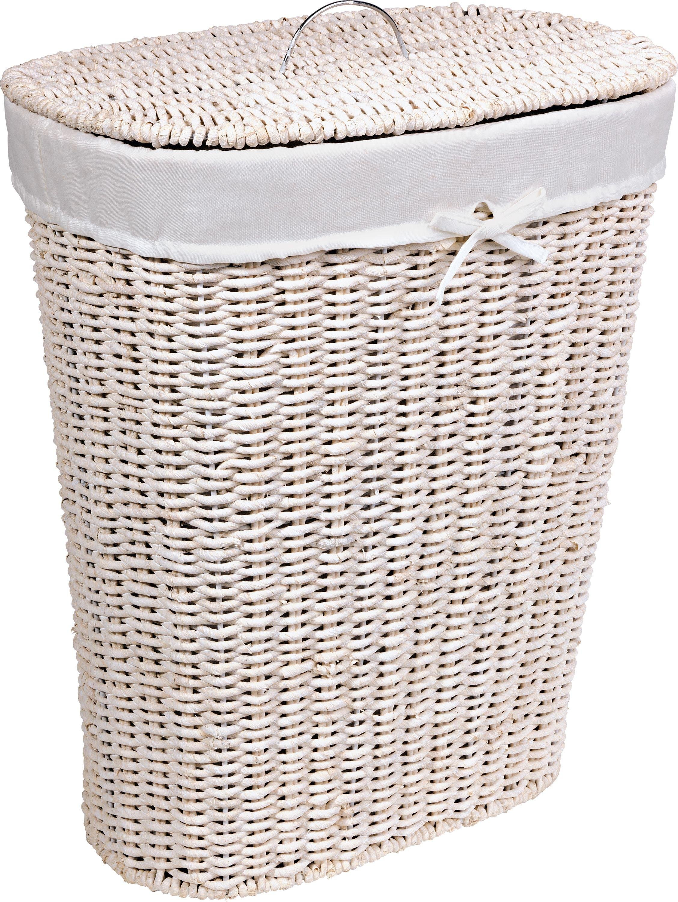 Argos Home 75 Litre Seagrass Laundry Basket White (8335595) Argos