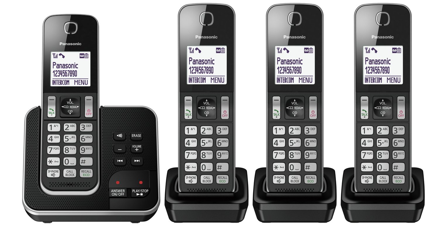 Panasonic Cordless Telephone with Answer Machine Quad (8354404