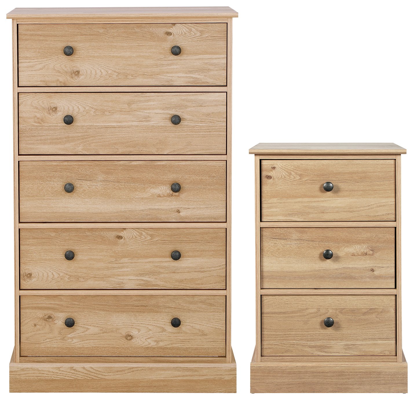 Argos Home Kensington Bedside & 5 Drawer Package Oak Effect Reviews