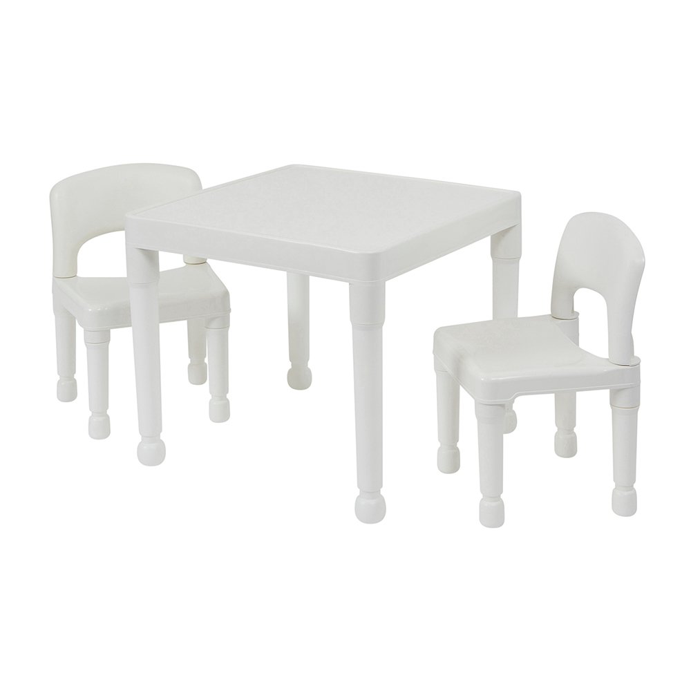 Liberty House Kids Plastic Table & 2 Chairs White (8366887) Argos