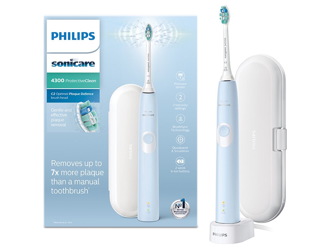 Philips ProtectiveClean Electric Toothbrush Series 4300 Blue Reviews